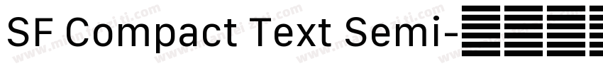SF Compact Text Semi字体转换